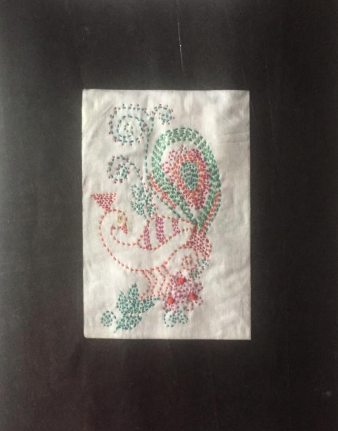 Kantha embroidery