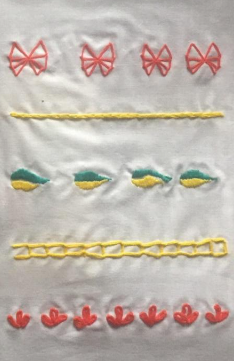 Basic stitches sample 3